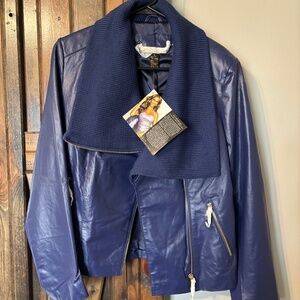 Iman genuine leather jacket
